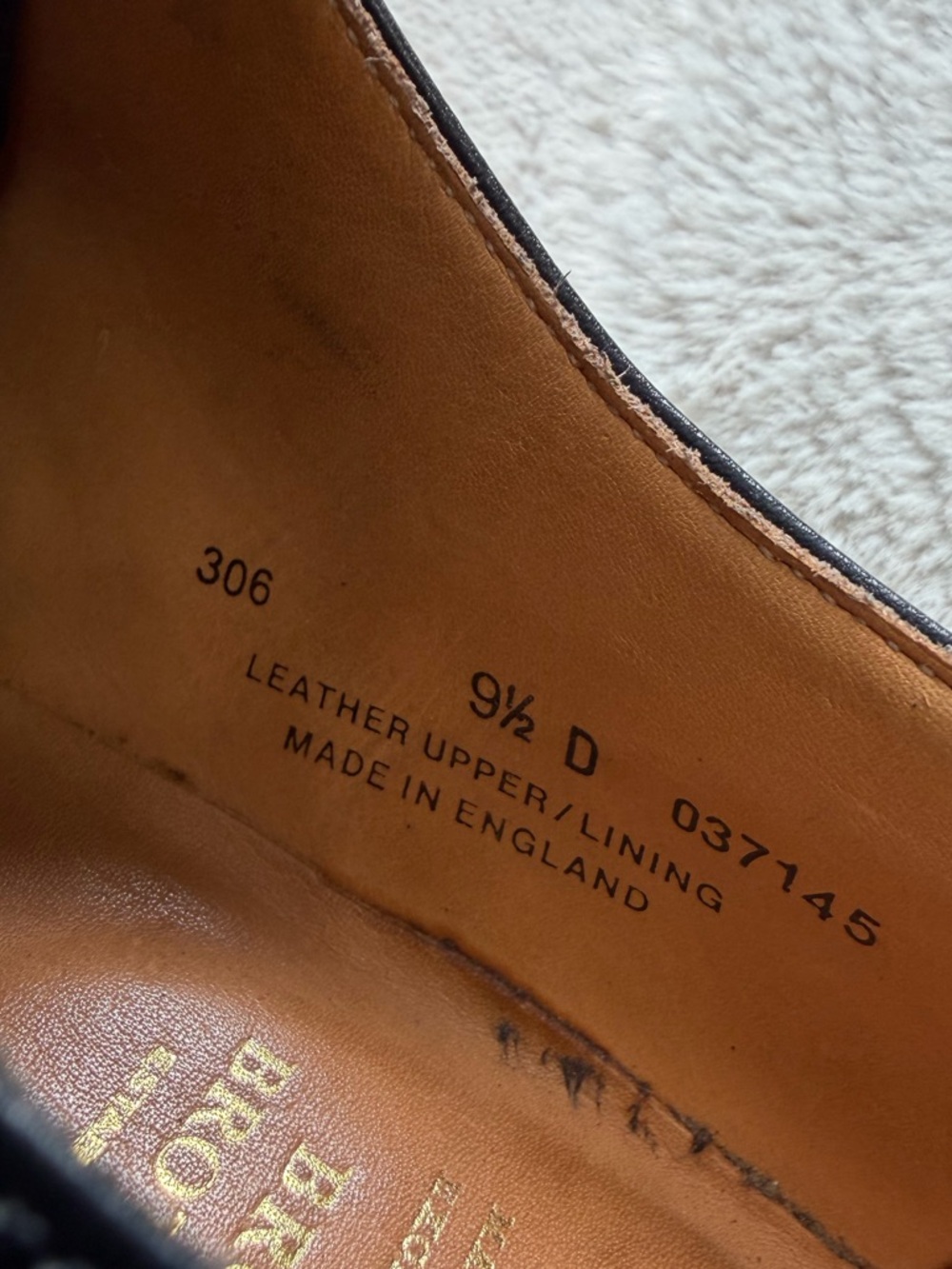 Like NEW! $940 Crockett Jones for Brooks Brothers Wingtip Oxford Brogues 9.5 - Picture 12 of 15